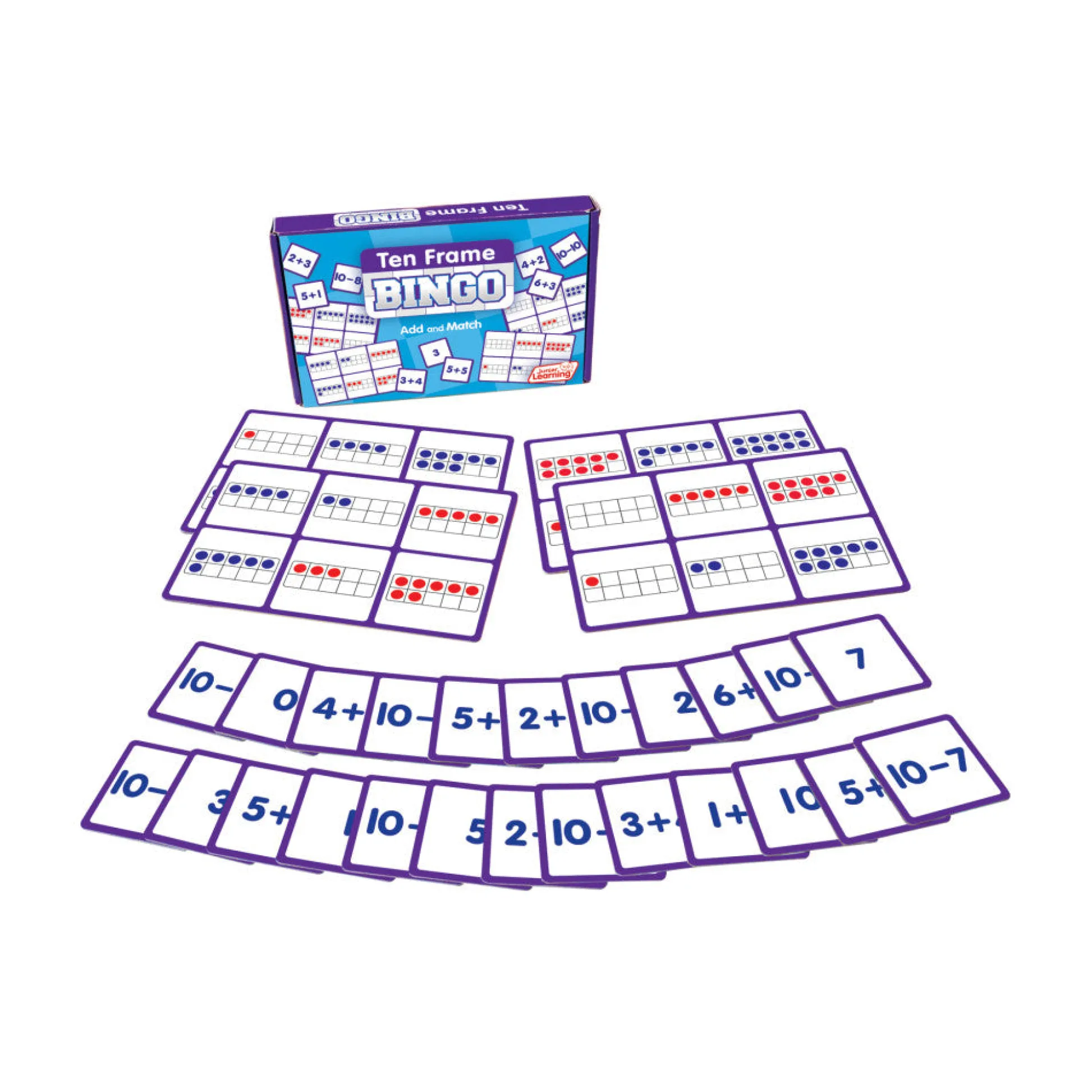 Flat River Group Junior Learning Ten Frame Bingo Game - Educational Math Toy for Ages 5+* Board Games|Role-Playing Games