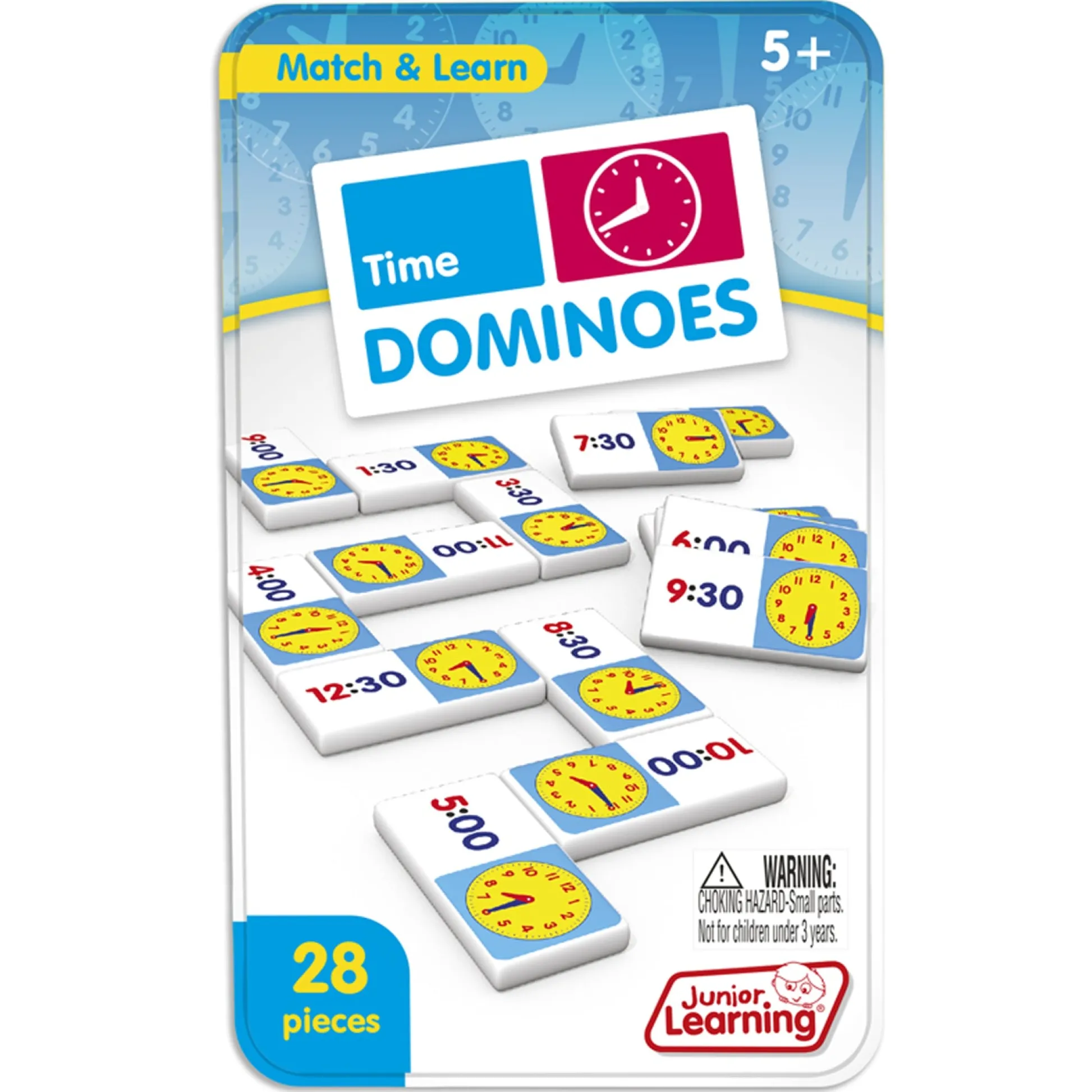 Educators Resource Junior Learning Time Dominoes Educational Game - 2 Sets* Dominoes & Tiles Games