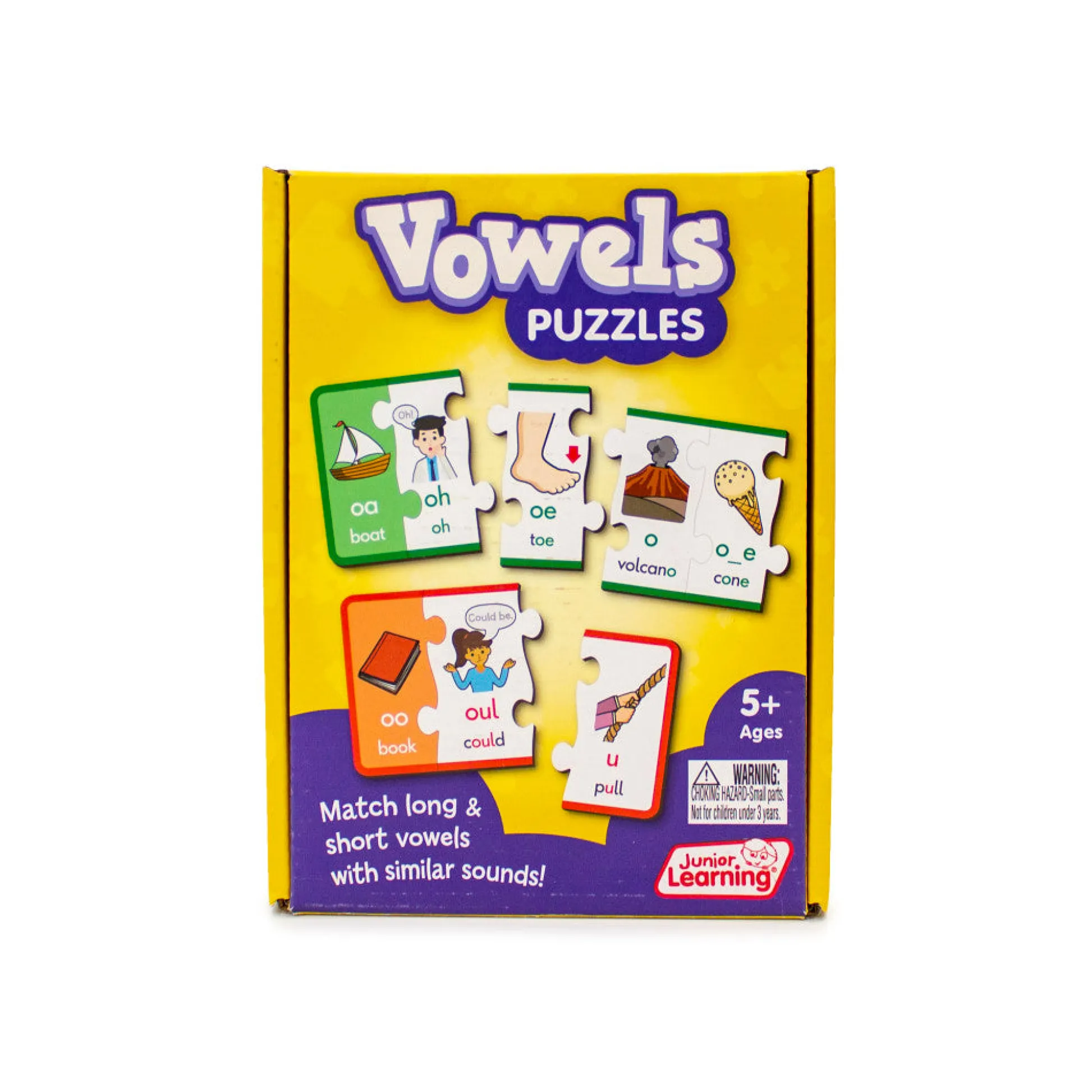 Flat River Group Junior Learning Vowel Puzzles - Educational Set for Ages 5-8* Reading, Writing & Speech|Puzzles