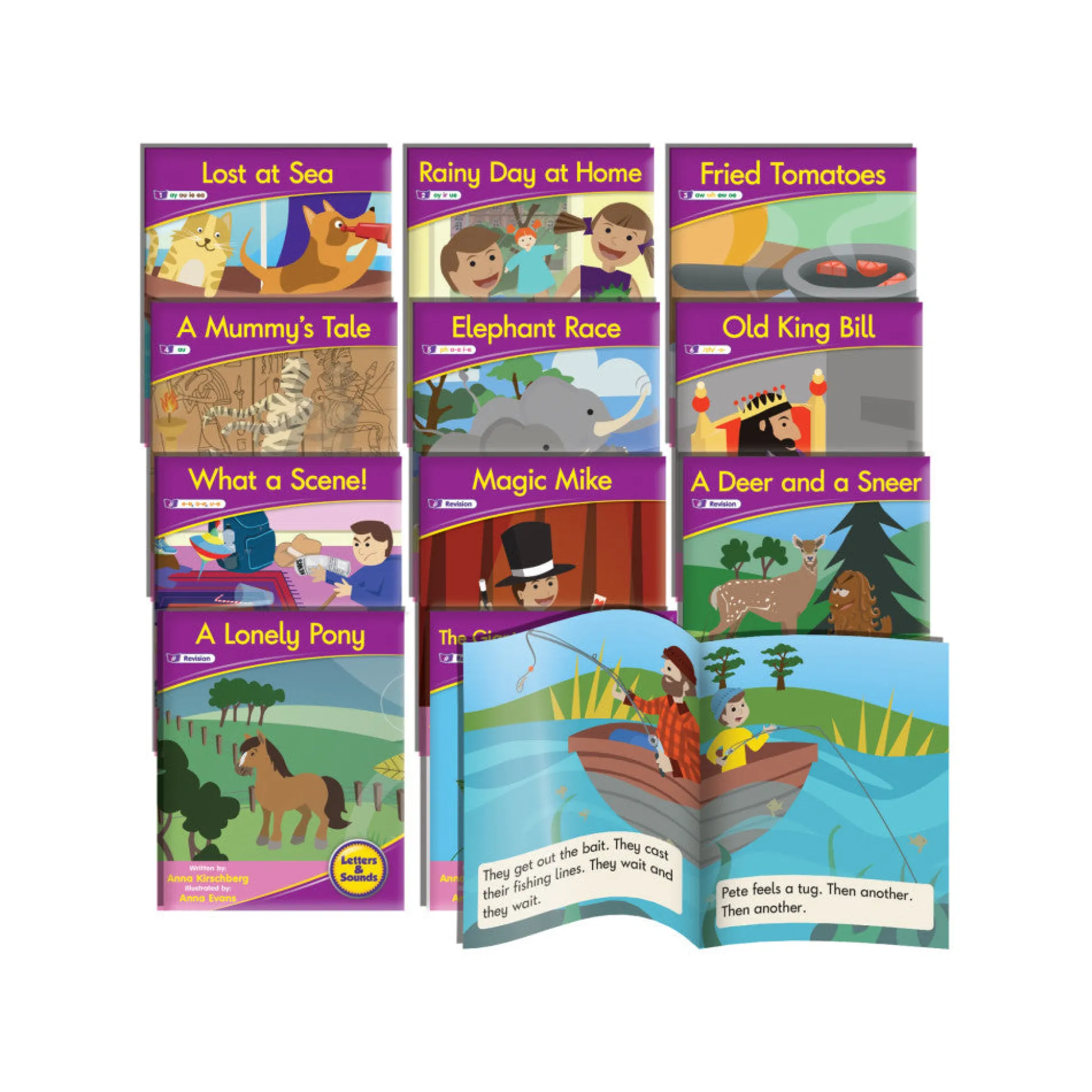 Flat River Group Junior Learning Vowel Sounds Readers - Engaging Fiction Set for Early Readers* Reading, Writing & Speech