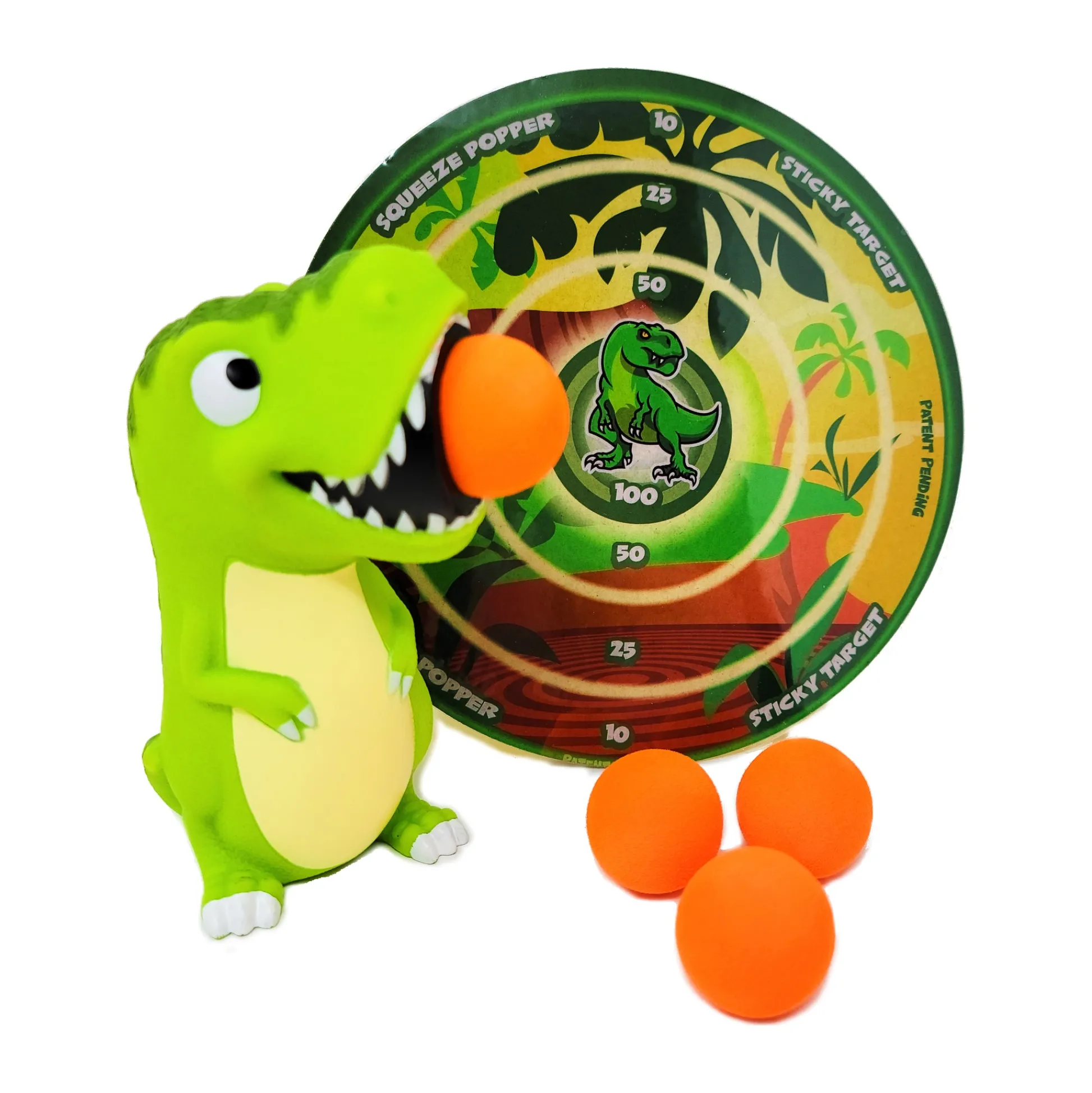 AreYouGame Jurassic Jolt T-Rex Squeeze Popper with Sticky Target* Nerf & Toy Blasters|Nerf & Toy Blasters