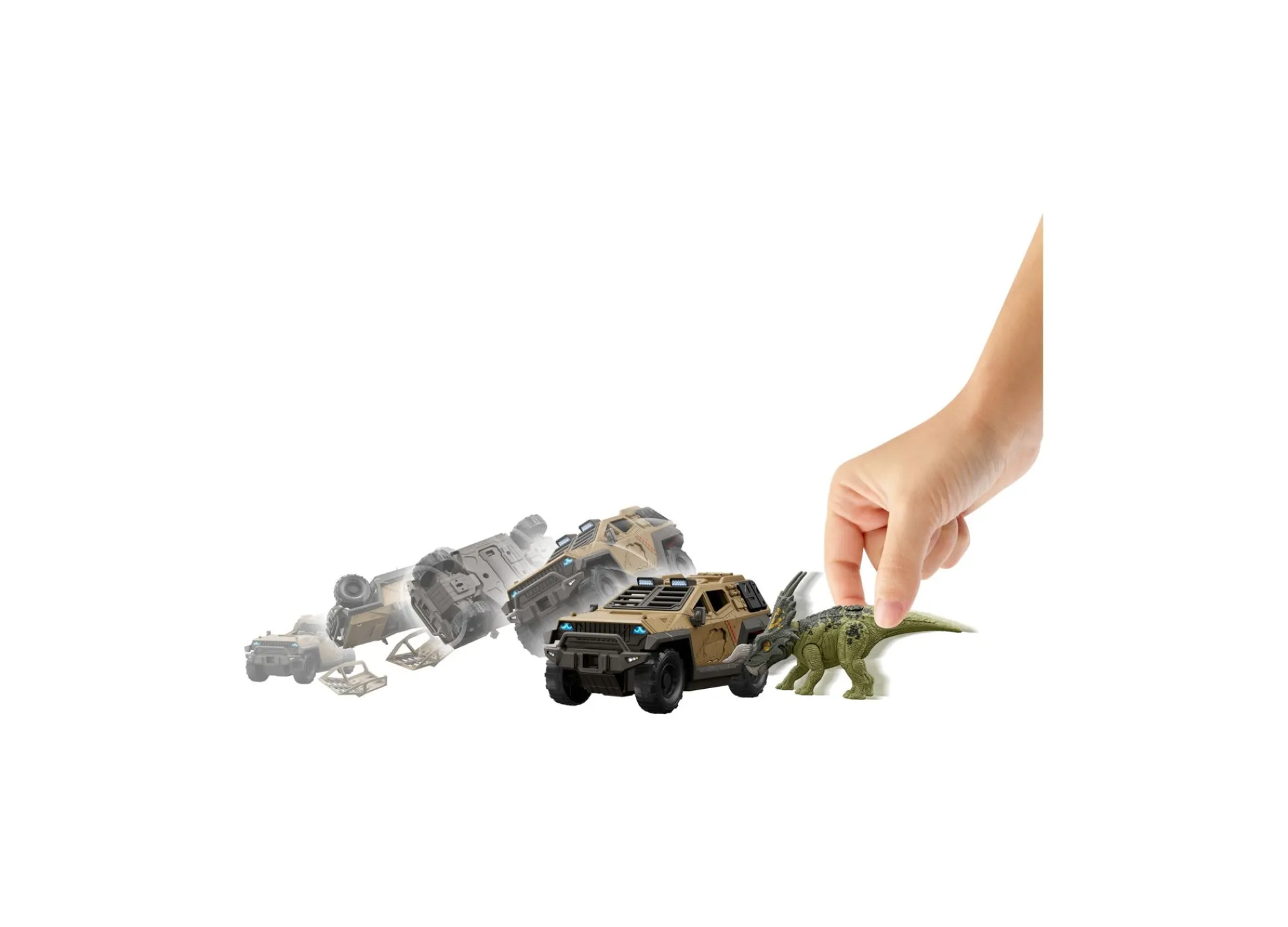 Macy's - Supplier Jurassic World Mission Mayhem Truck with Detachable Claw and Einiosaurus Figure* Playsets & Vehicles