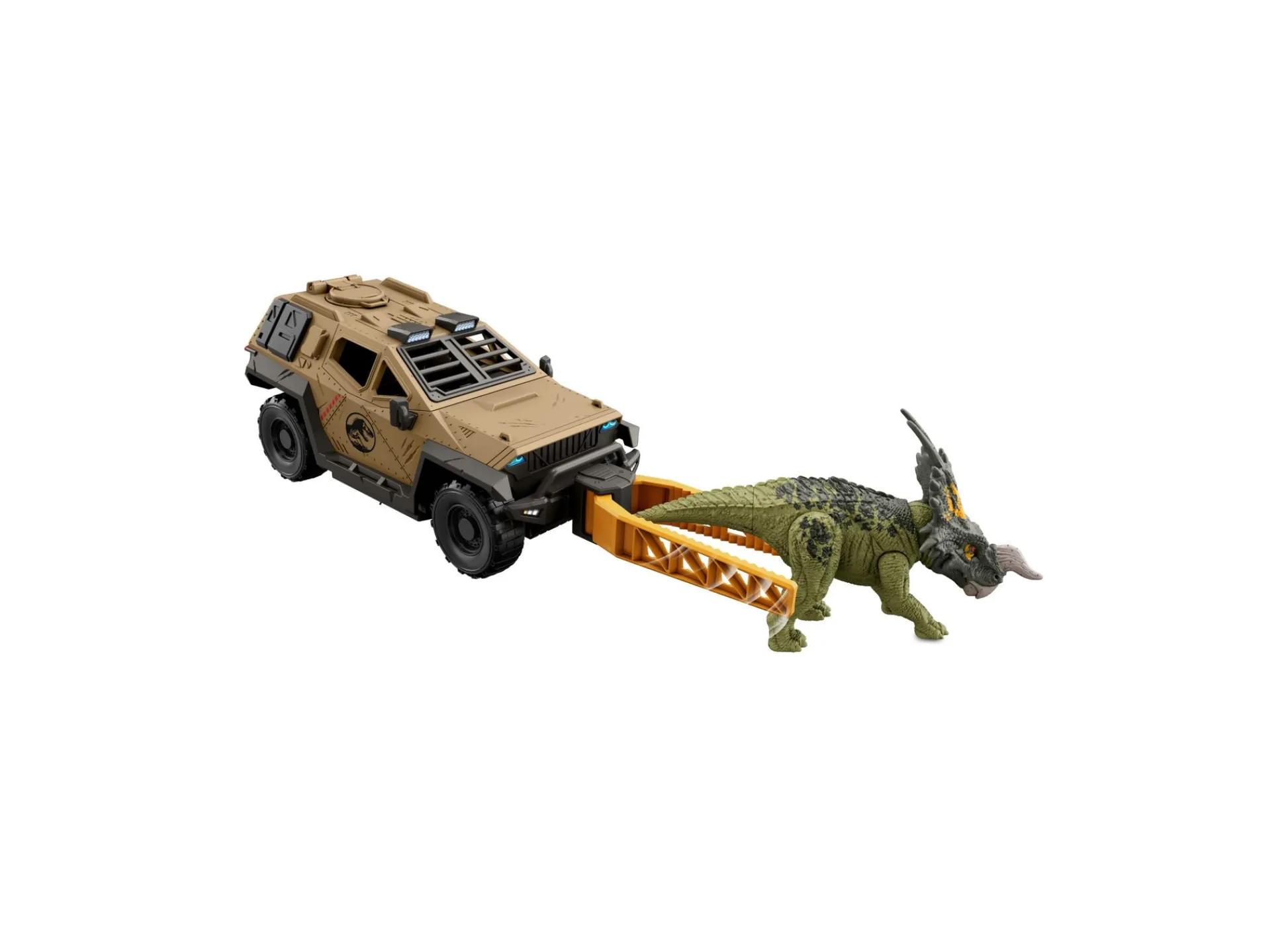 Macy's - Supplier Jurassic World Mission Mayhem Truck with Detachable Claw and Einiosaurus Figure* Playsets & Vehicles