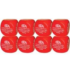 Educators Resource Kagan Publishing Reading Comprehension Cube - Super-Fun Learning - Set of 8* Reading, Writing & Speech
