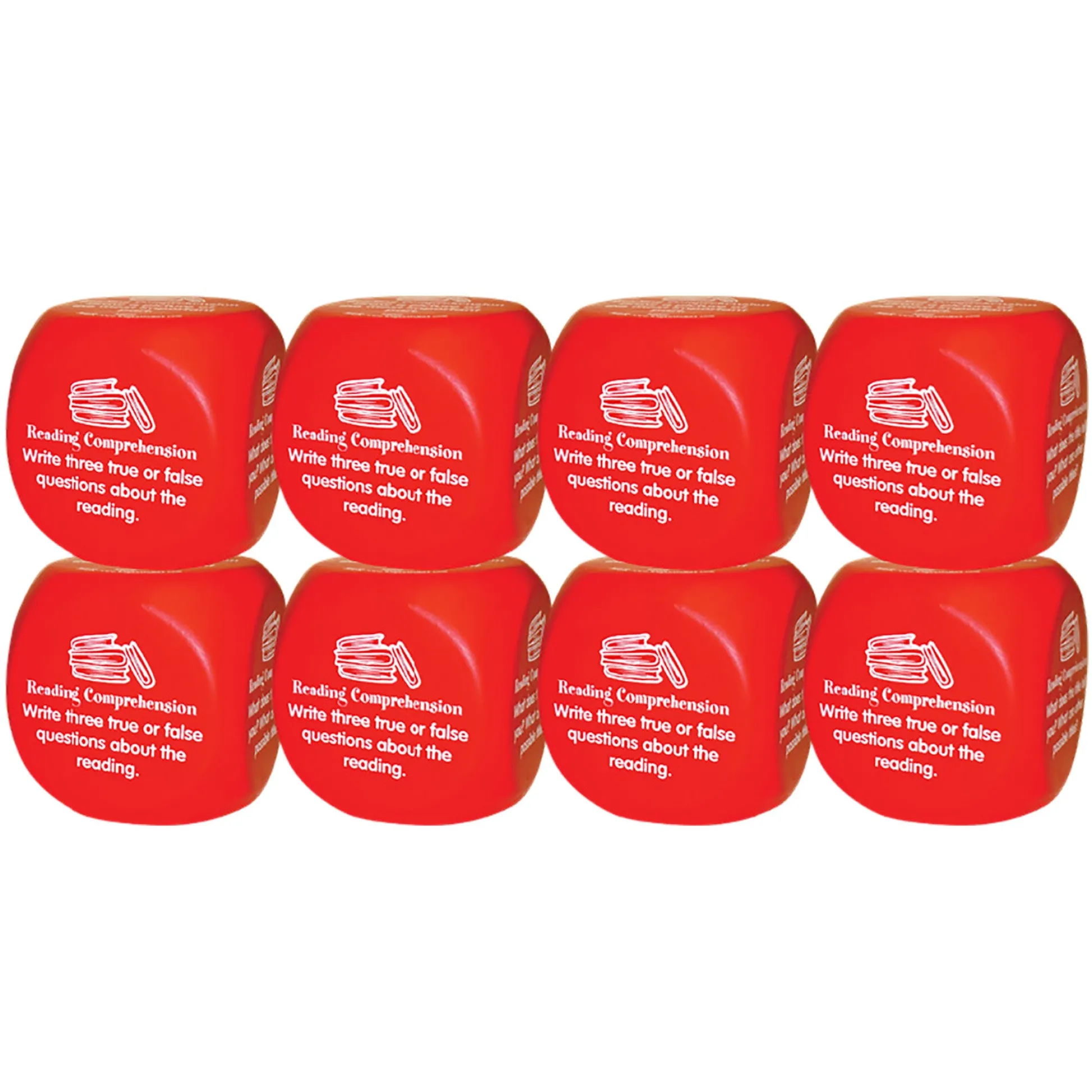 Educators Resource Kagan Publishing Reading Comprehension Cube - Super-Fun Learning - Set of 8* Reading, Writing & Speech