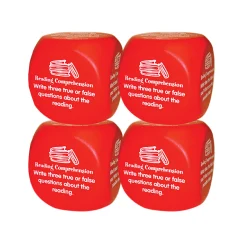 Educators Resource Kagan Publishing Reading Comprehension Cube - Super-Fun Learning - Set of 8* Reading, Writing & Speech