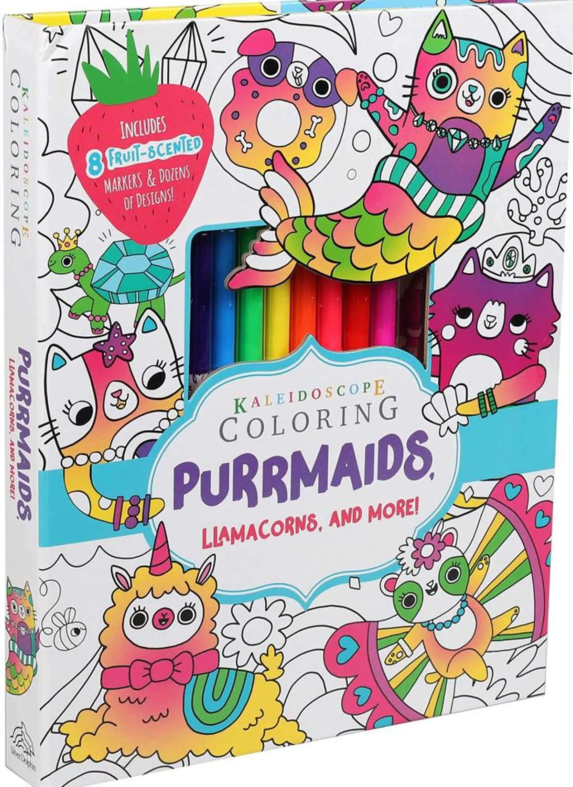 Readerlink Distribution Services Kaleidoscope Coloring: Purrmaids & Llamacorns Adventure* Reading, Writing & Speech