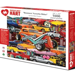 Flat River Group Kate Ward Thacker Boomer's Favorite Rides Jigsaw Puzzle - 1000 pc* Puzzles