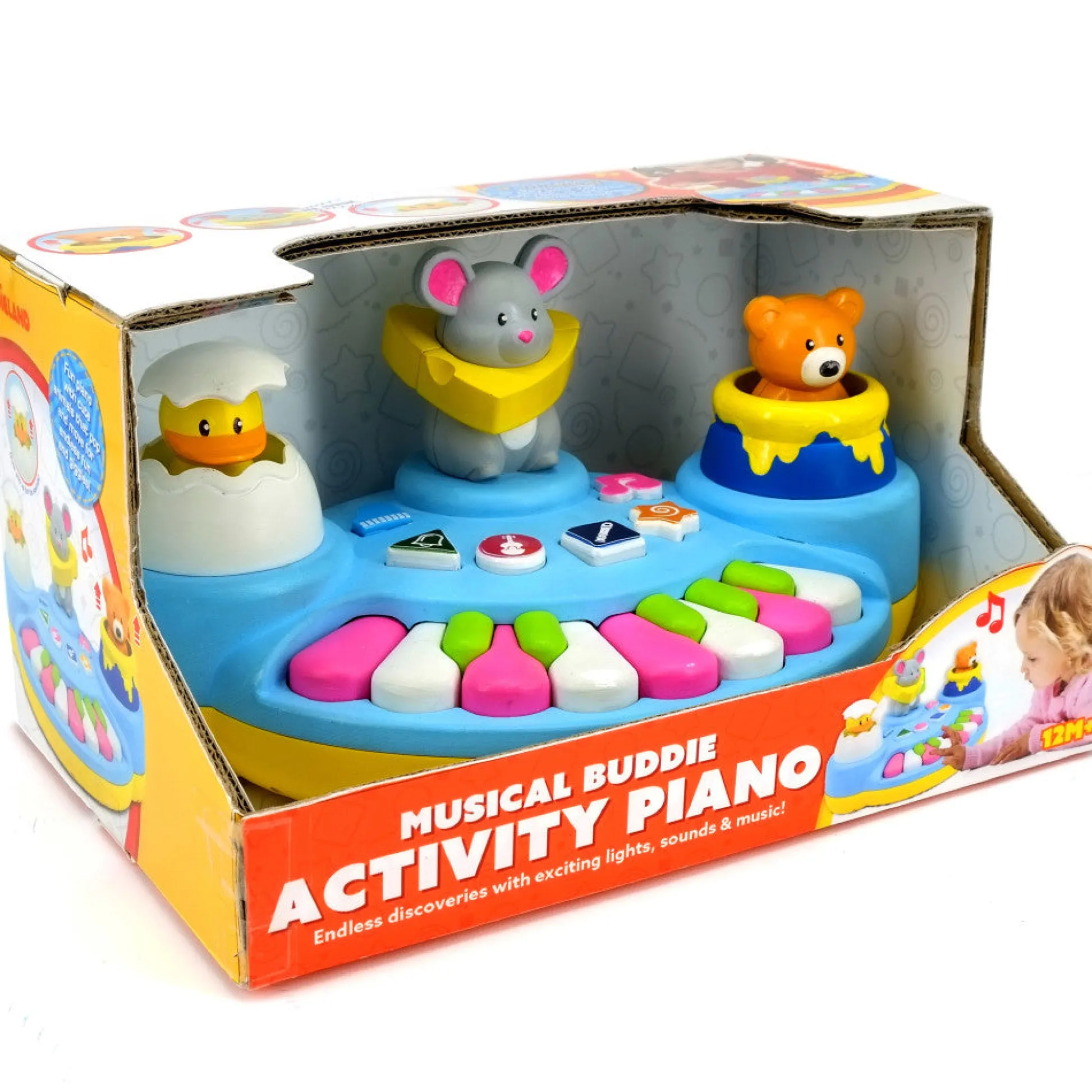 Flat River Group Kiddieland Activity Piano Musical Buddies Interactive Toy* Preschool Education Toys & Activities