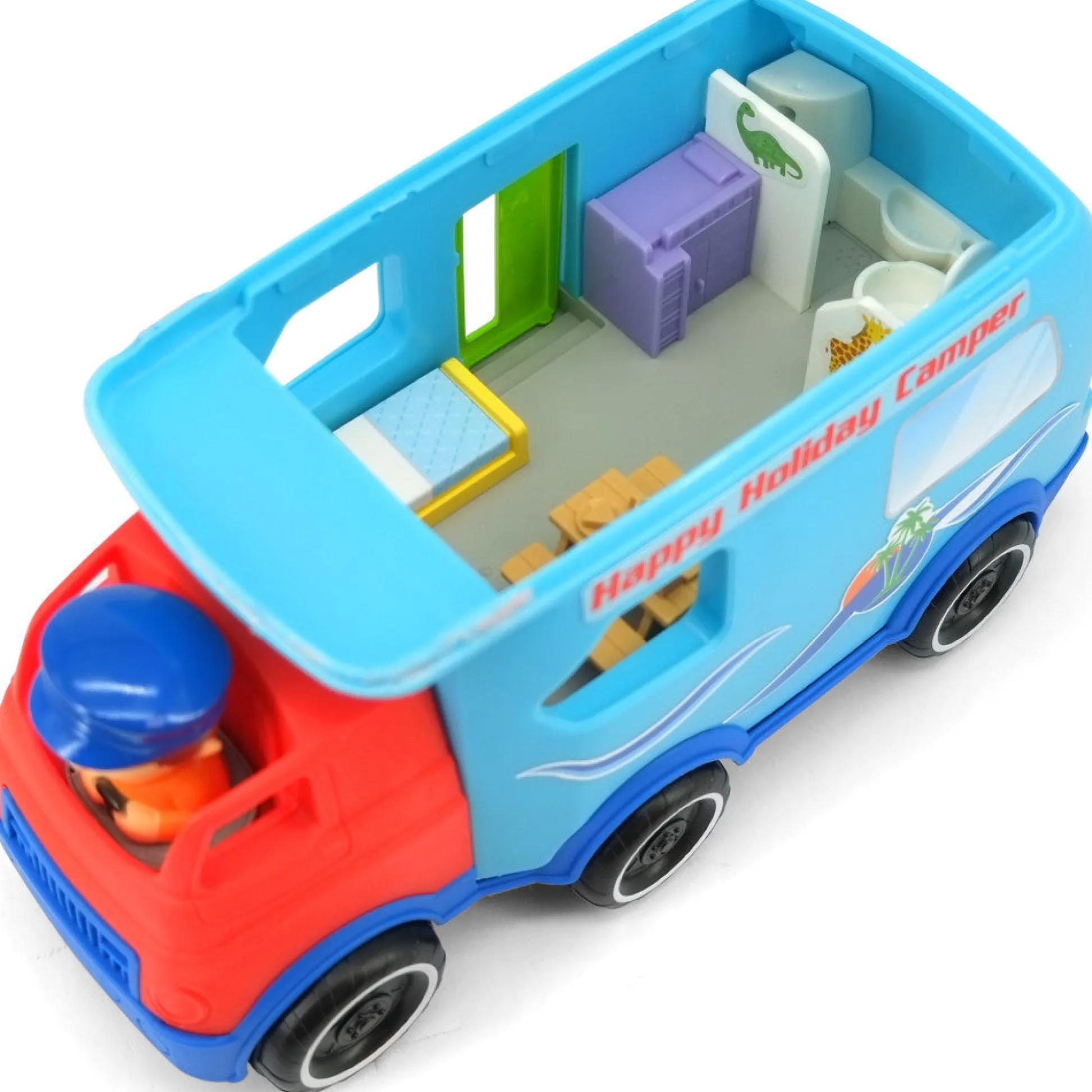 Flat River Group Kiddieland Light & Sound Motorized Happy Camper Toy Vehicle* Preschool Vehicles|Preschool Education Toys & Activities