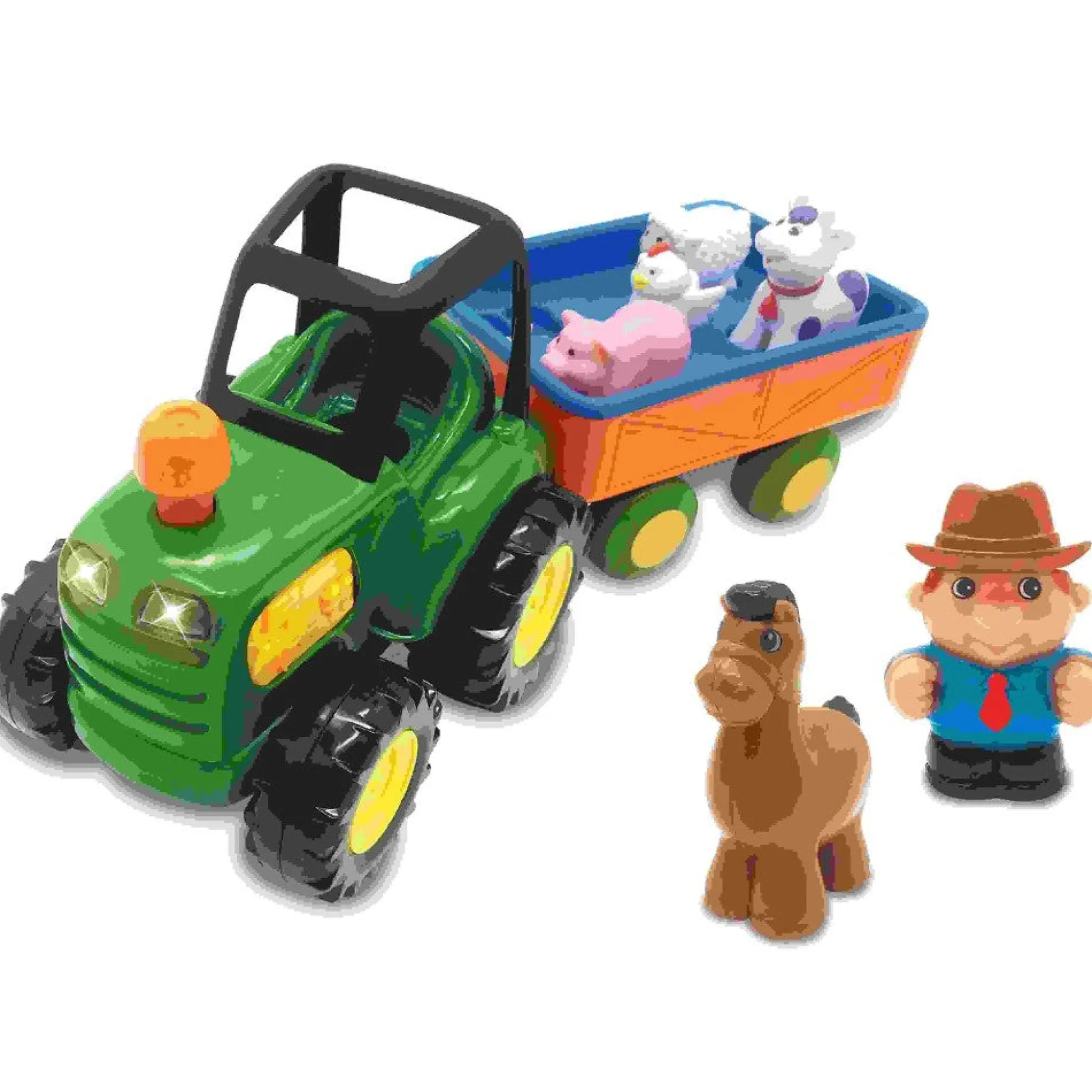 Flat River Group Kiddieland Light N' Sound Farm Tractor Playset with Animals* Preschool Vehicles|Preschool Education Toys & Activities