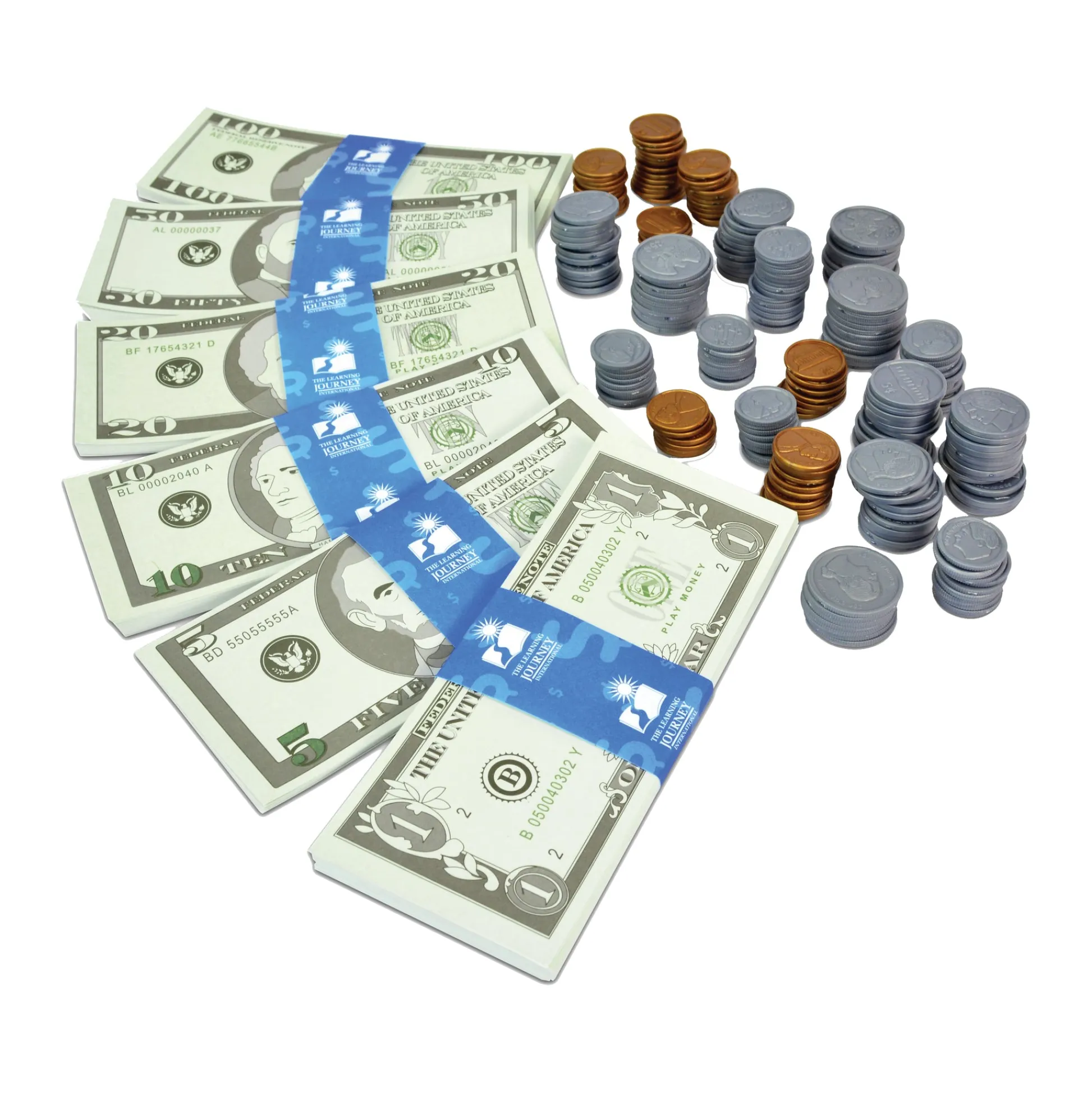 AreYouGame Kids Bank Ultimate Play Money Set - Realistic Toy Cash and Coins* Math Toys|Math, Counting & Time