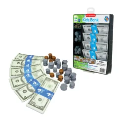 AreYouGame Kids Bank Ultimate Play Money Set - Realistic Toy Cash and Coins* Math Toys|Math, Counting & Time