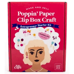 Flat River Group Kids Crafts InnovateHER Poppin' Paper Clip Craft Kit - Entrepreneur Starter Set* Crafts & Activities