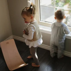 Flat River Group Kinderfeets Kinderboard Lite - Versatile Wooden Balance Board for Toddlers* Preschool Building Sets & Blocks|Preschool Education Toys & Activities
