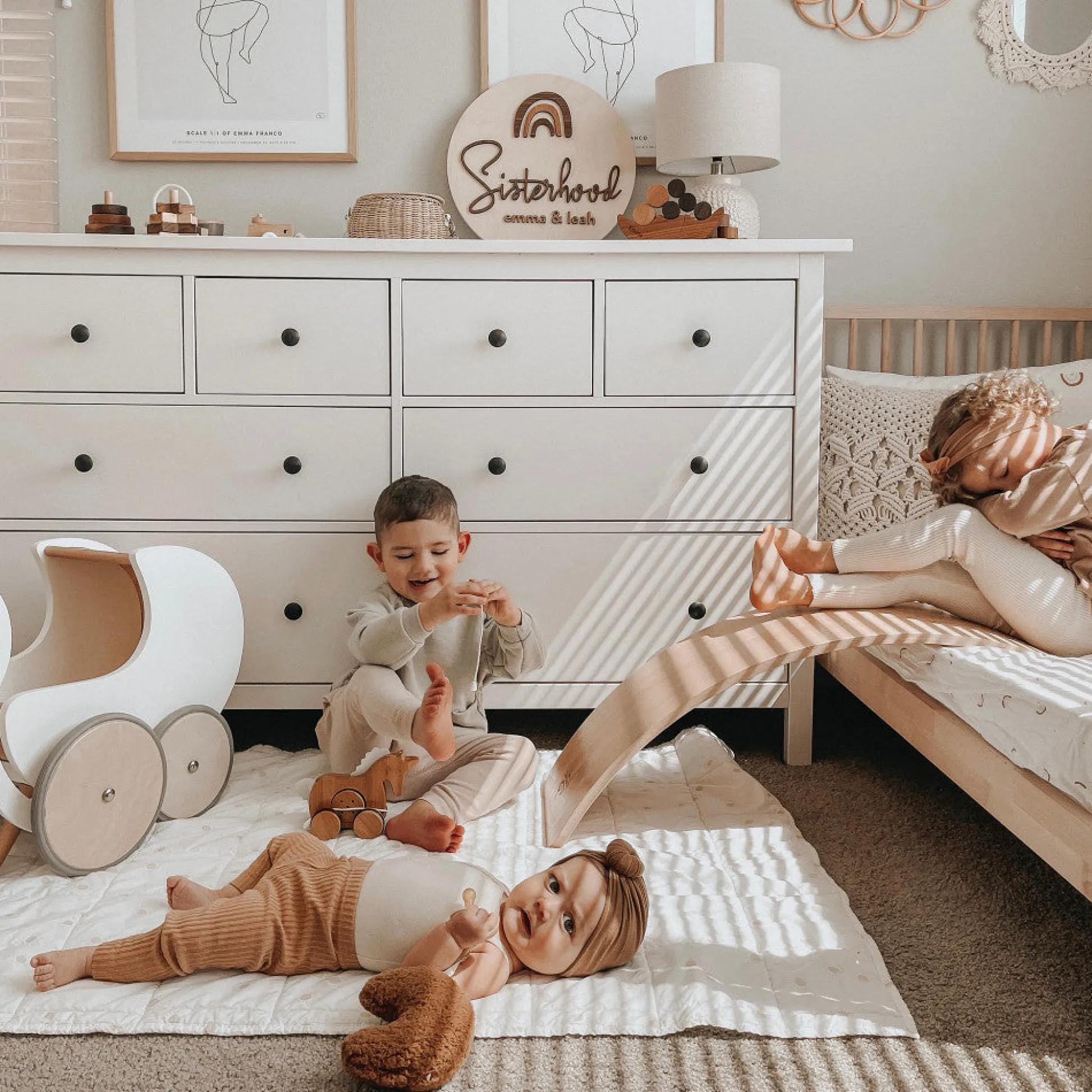 Flat River Group Kinderfeets Kinderboard Lite - Versatile Wooden Balance Board for Toddlers* Preschool Building Sets & Blocks|Preschool Education Toys & Activities