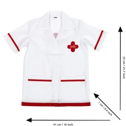Flat River Group Klein 6-Piece PRO Doctor Costume Set - White & Red - Kids Ages 3+* Dress Up & Accessories|Dress Up