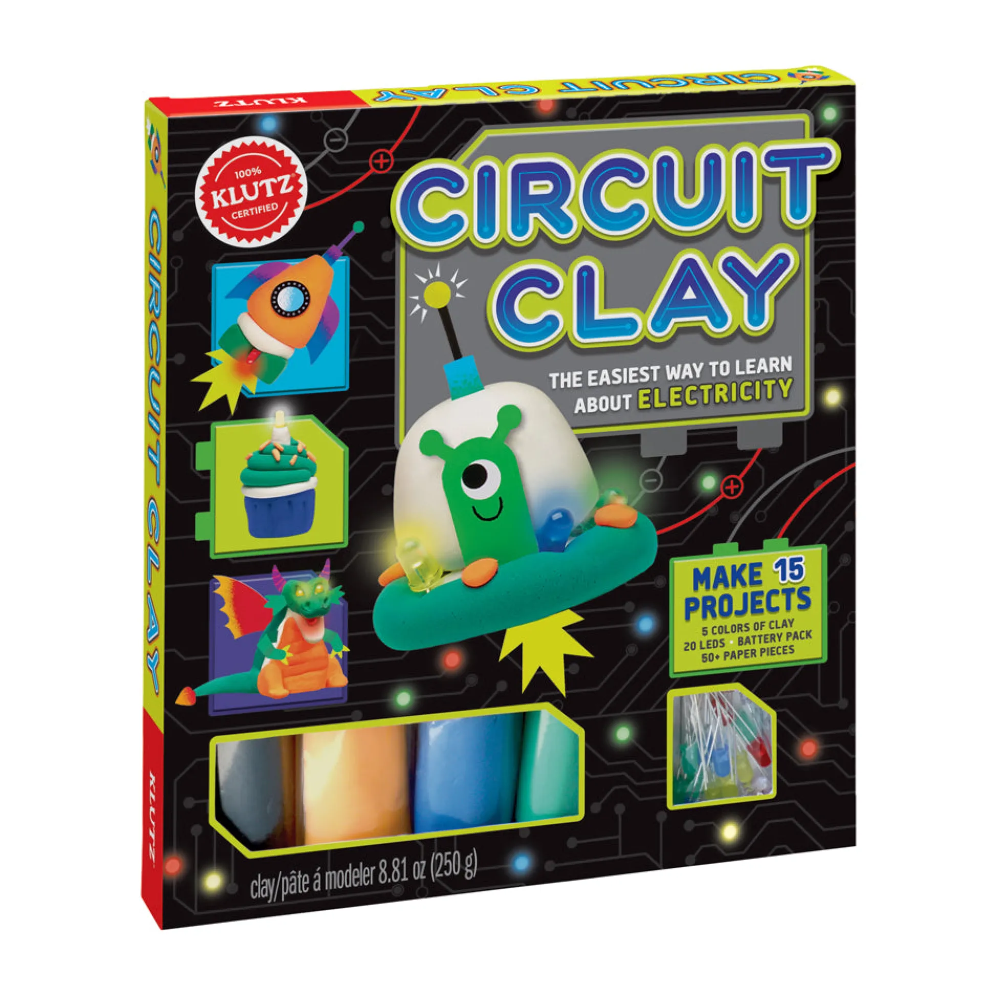 AreYouGame Klutz Circuit Clay Science Kit - Art and Craft Kit* Clay, Dough & Sand Art