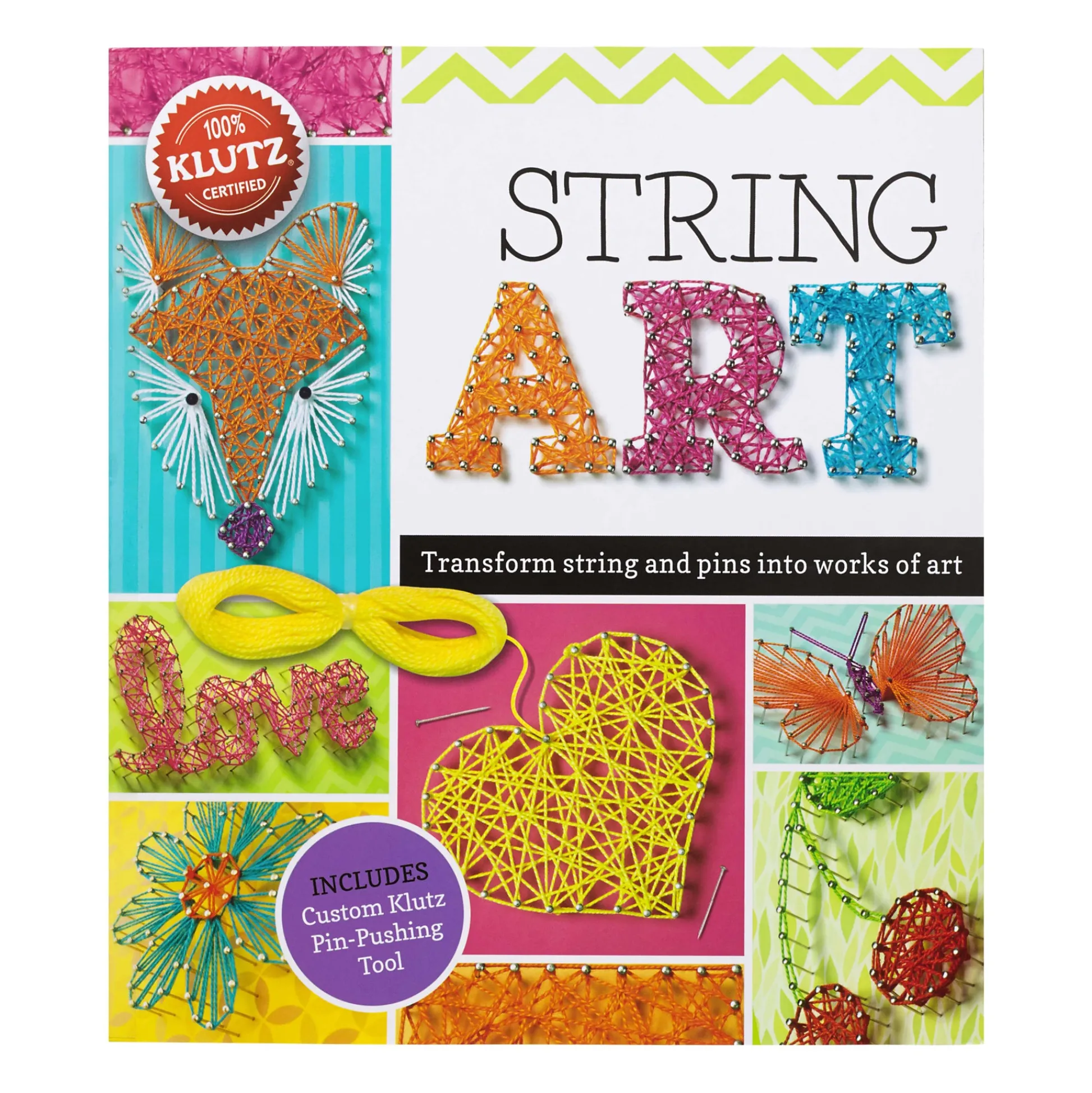 AreYouGame Klutz Creative String Art Craft Kit - Transform Simple Strings into Art!* Crafts & Activities