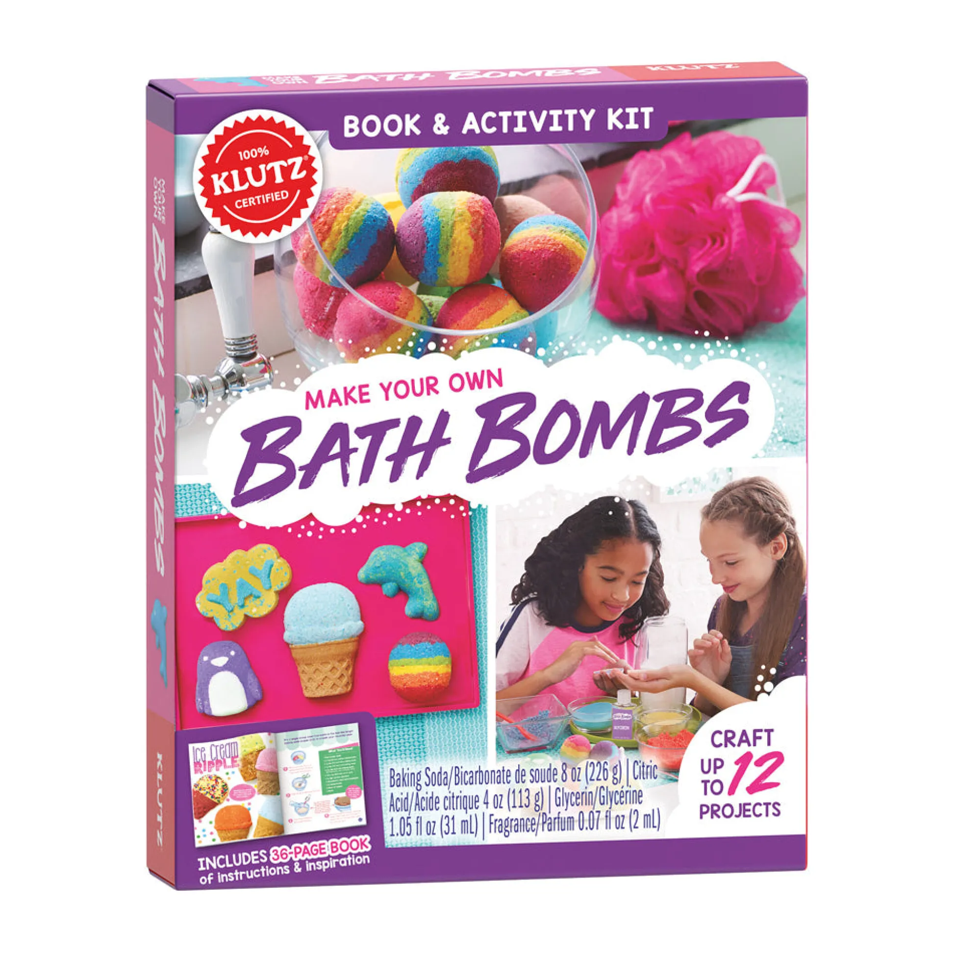AreYouGame Klutz DIY Bath Bomb Creation Kit - Colorful Fizzing Bath Bombs* Crafts & Activities