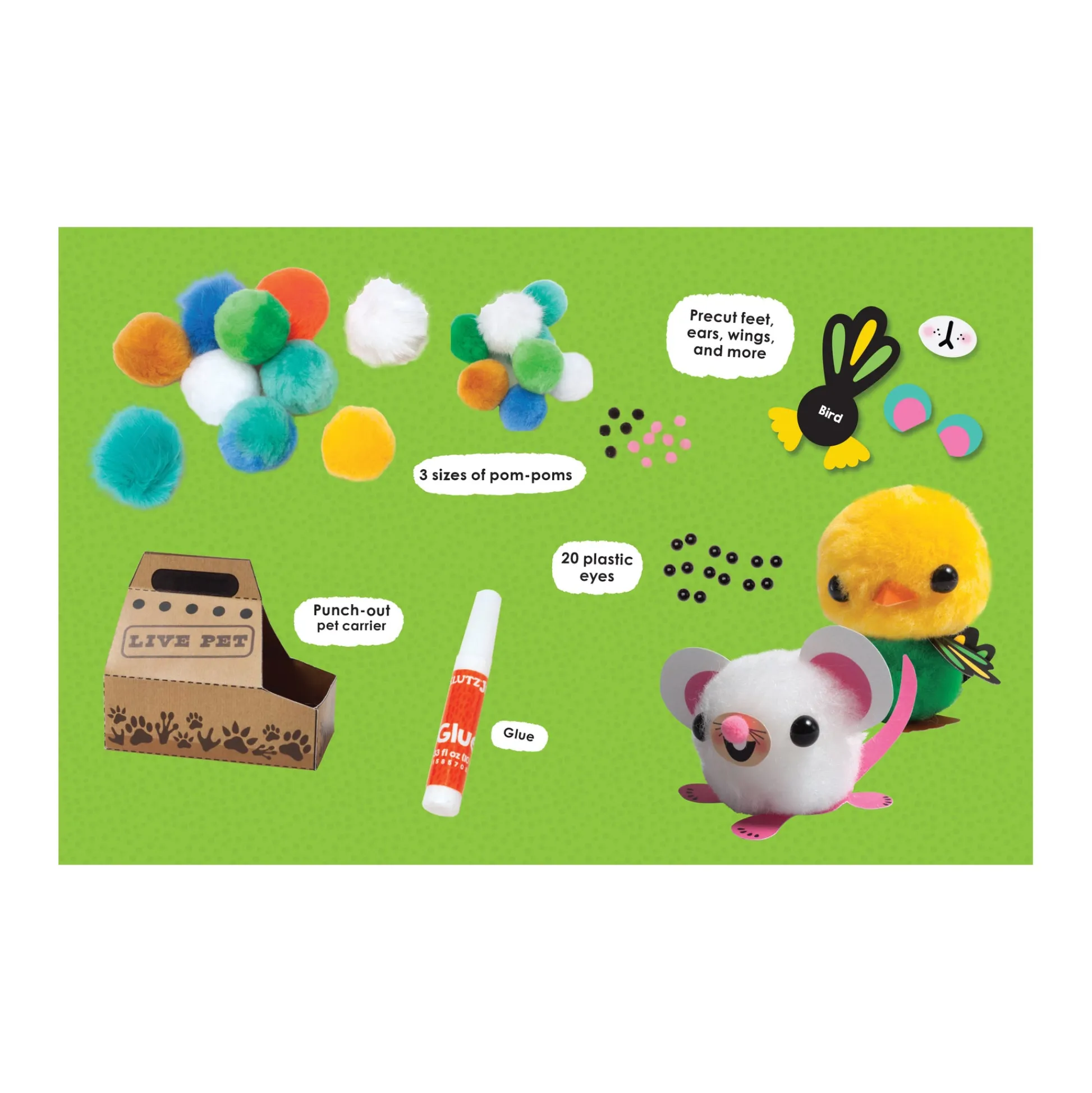 AreYouGame Klutz Jr. My Pom-Pom Pet Shop Craft Kit* Crafts & Activities