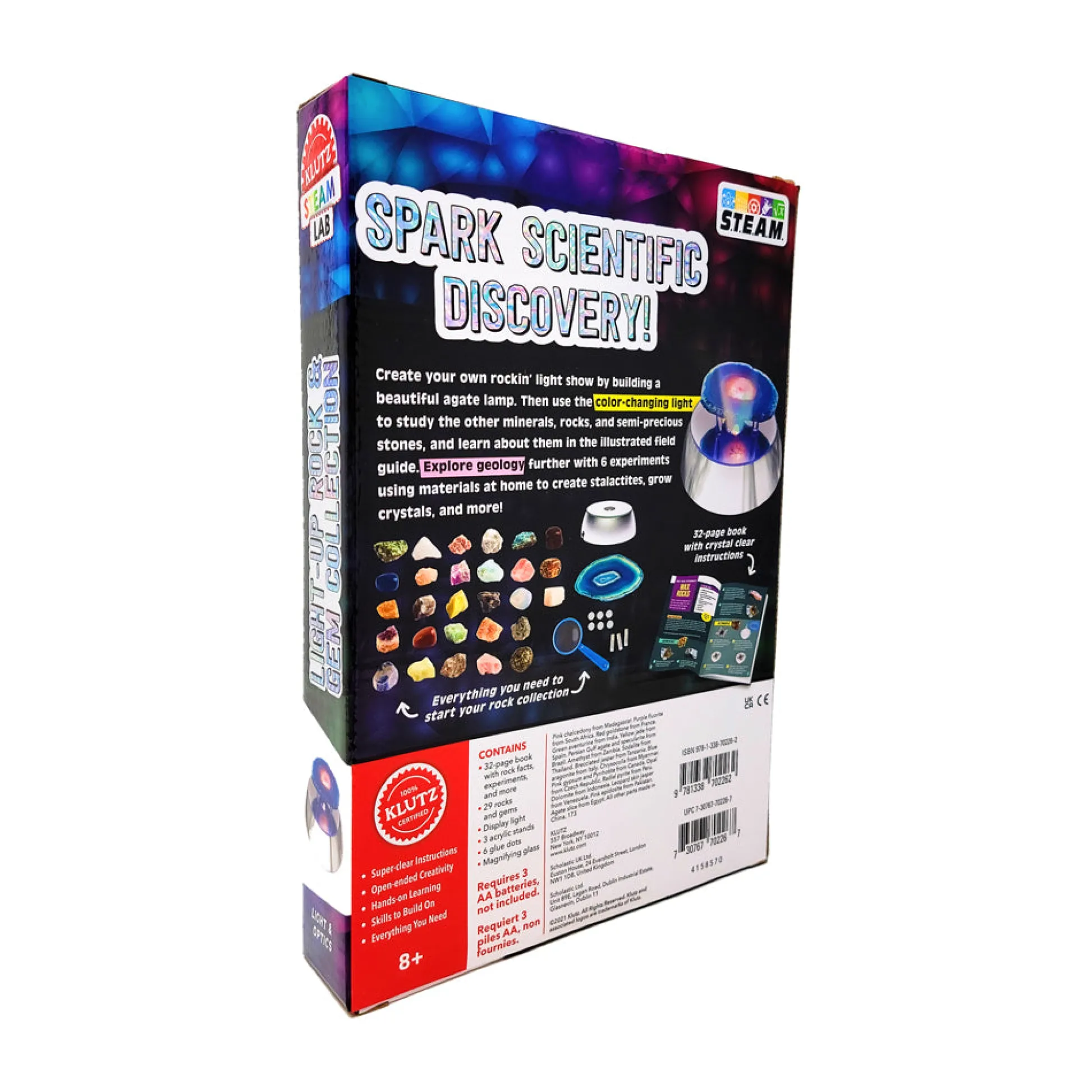 AreYouGame Klutz Light-Up Rock & Gem Collection Science Kit* Science & Discovery