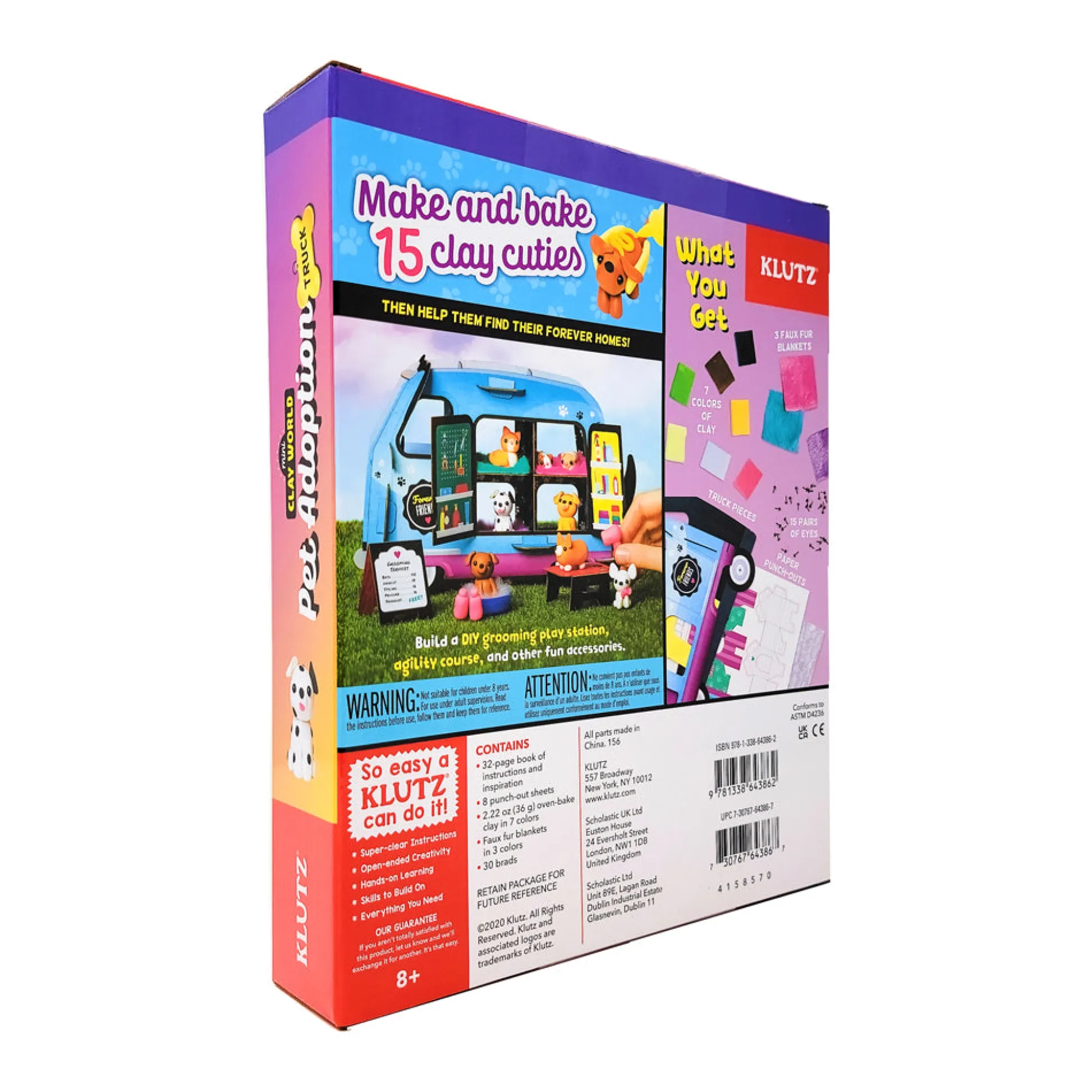 AreYouGame Klutz Mini Clay World Pet Adoption Truck Craft Kit* Clay, Dough & Sand Art