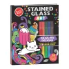 AreYouGame Klutz Stained Glass Art Craft Kit - Dual Design Paper* Drawing, Color & Painting