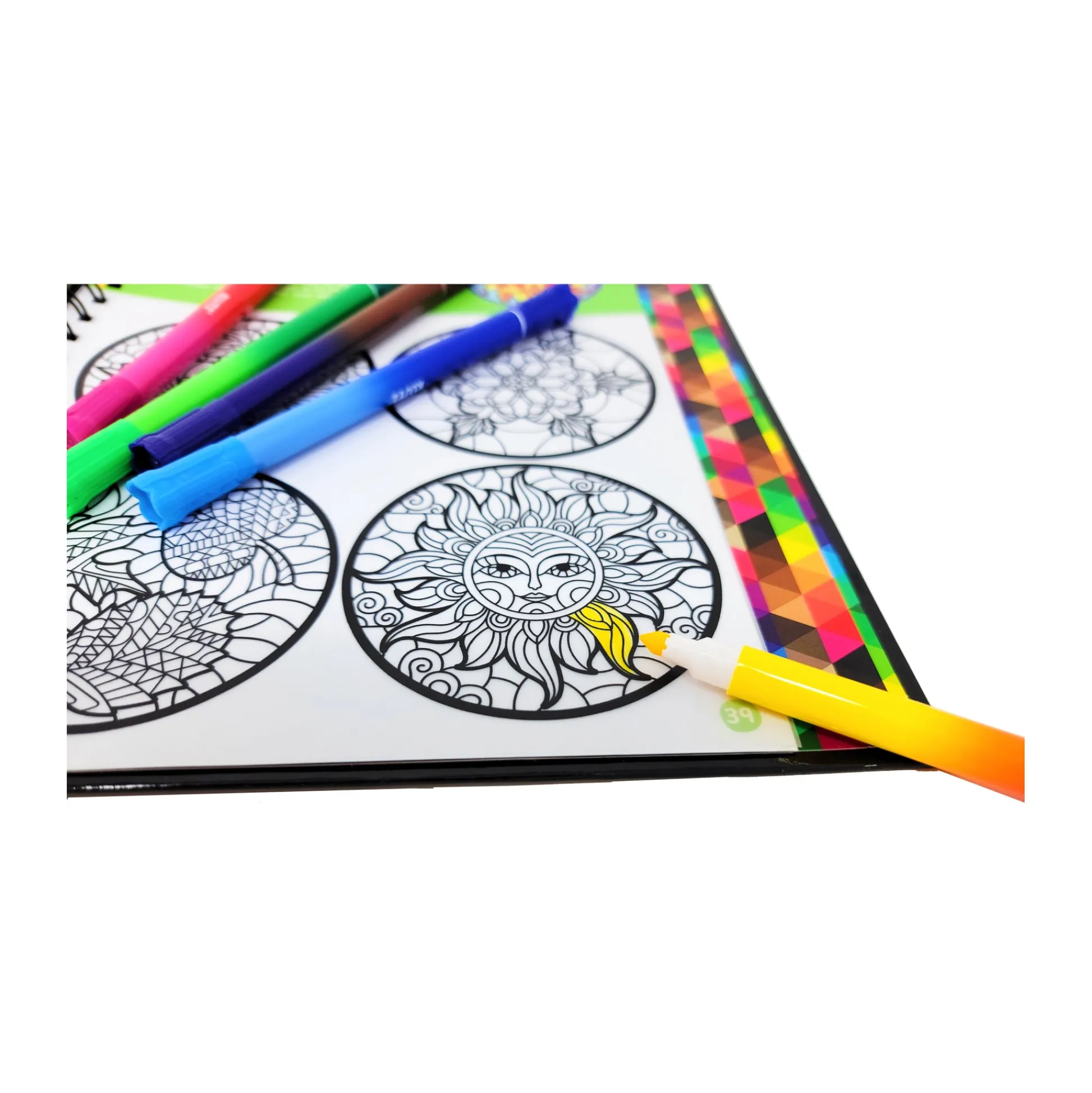 AreYouGame Klutz Stained Glass Art Craft Kit - Dual Design Paper* Drawing, Color & Painting