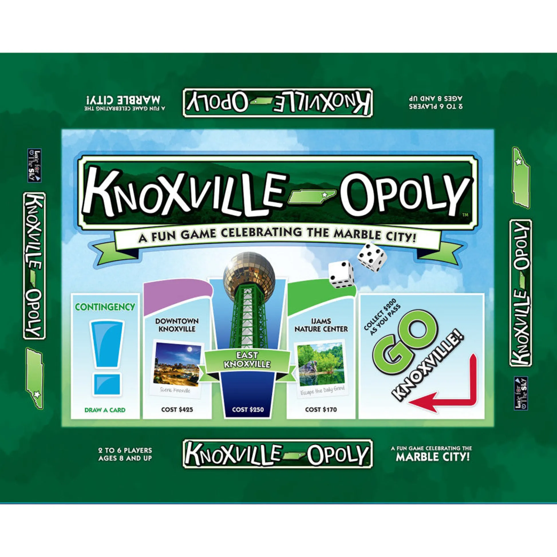 Flat River Group Knoxville-Opoly City Adventure Board Game for Ages 8+* Board Games|Role-Playing Games