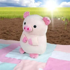 Calendar Holdings, LLC Kobioto 12 inch Supersoft Piggy Plush - Charming Bowtie* Stuffed Animals|Stuffed Animals & Plush Toys
