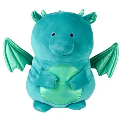 Calendar Holdings, LLC Kobioto Enchanted Dragon 18 inch Plush - Turquoise with Shimmering Green Wings* Stuffed Animals|Stuffed Animals & Plush Toys