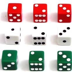 Educators Resource Koplow Games Colorful Classroom Dot Dice Set, 108 Count* Dice, Roll & Write Games