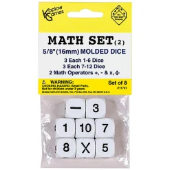 Educators Resource Koplow Games Educational Math Dice Set - STEM Learning - 48 Count* Math Toys|Math, Counting & Time