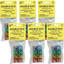 Educators Resource Koplow Games Exciting Double Dice Set, 48 Count* Dice, Roll & Write Games