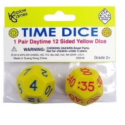 Educators Resource Koplow Games Time Dice Jumbo Duo Pack, 6 Sets* Math Toys|Math, Counting & Time