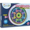 Flat River Group Kulture Khazana Rangoli Mandala 48-Piece Floor Puzzle* Puzzles