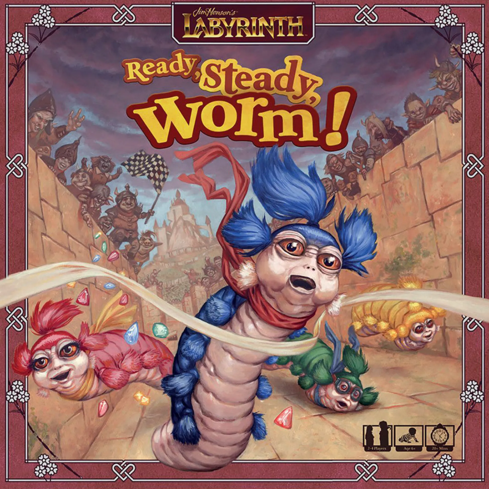Flat River Group Labyrinth: Ready, Steady, Worm! Family Strategy Board Game* Role-Playing Games|Board Games