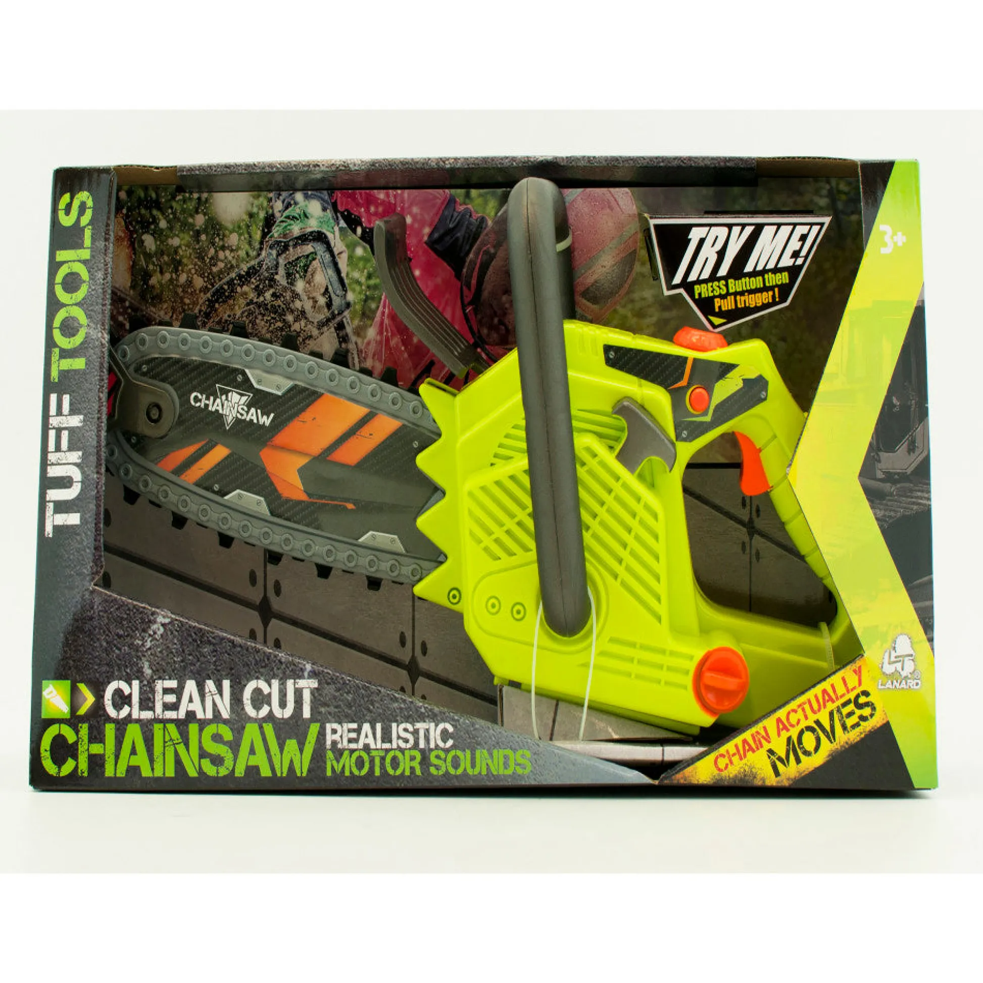 Flat River Group Lanard Tuff Tools Clean Cut Toy Chainsaw - Realistic Pretend Play Tool* Tools & Workshops|Dress Up