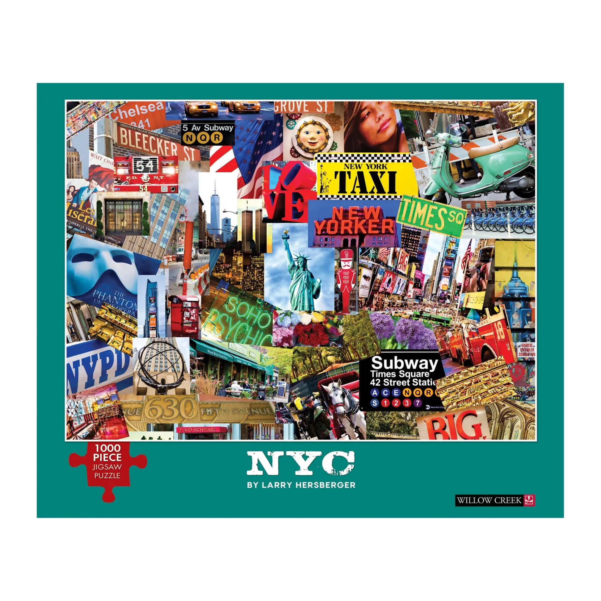 AreYouGame Larry Hersberger Artistic NYC Jigsaw Puzzle - 1000 pc* Puzzles