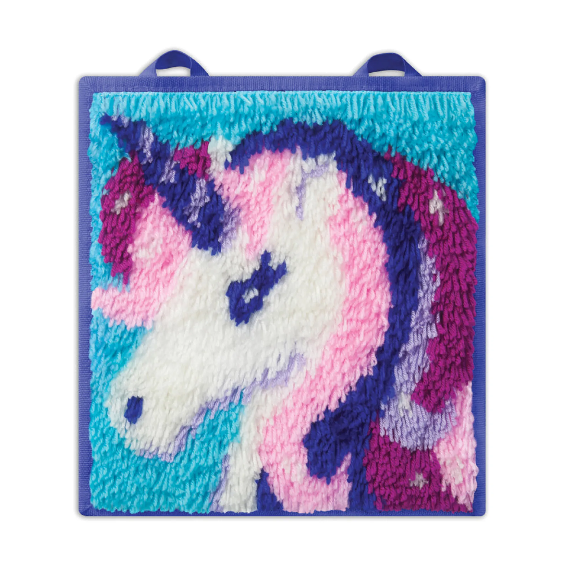 AreYouGame LatchKits Unicorn Mini-Rug Craft Kit - Create Your Own Fuzzy Rug* Crafts & Activities