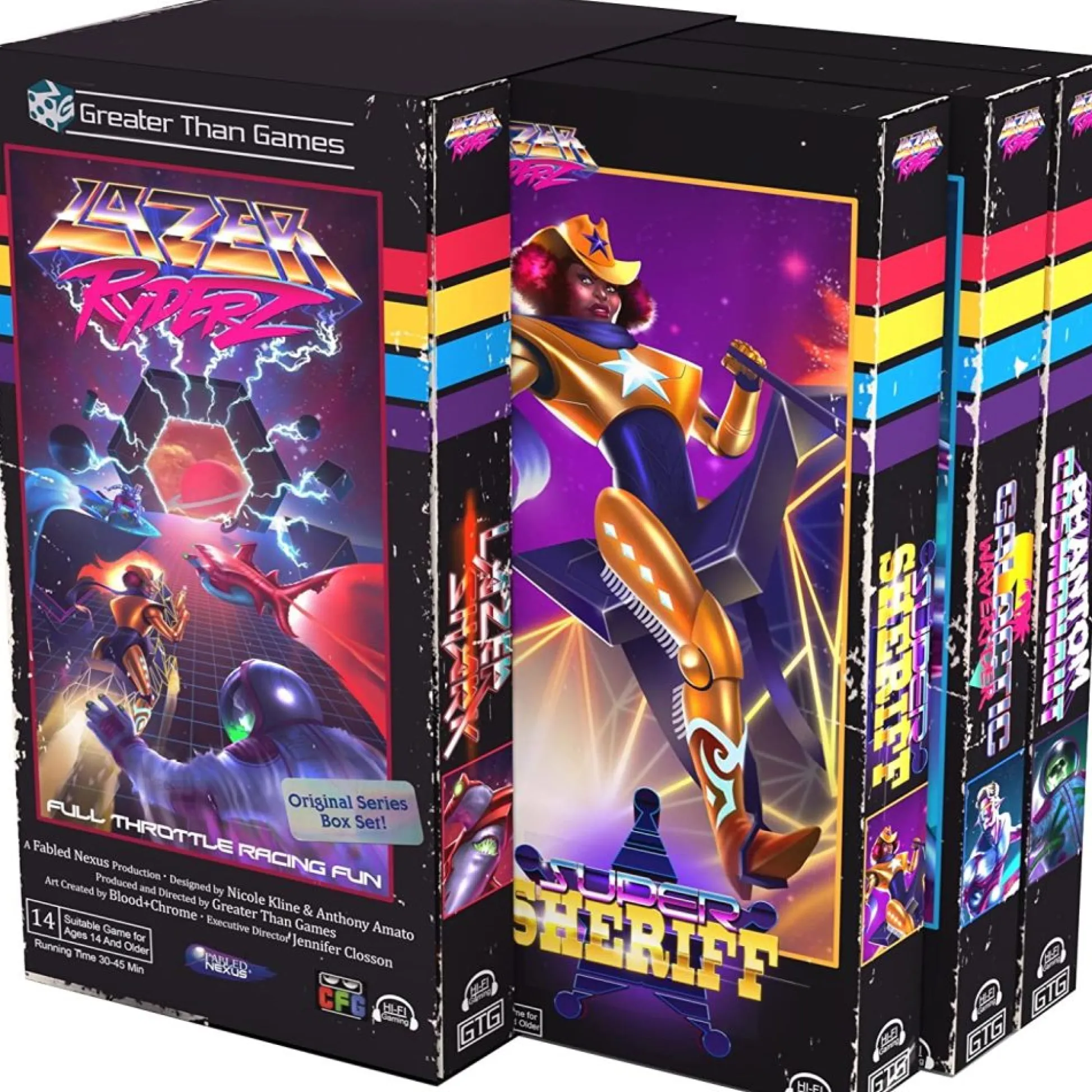 Flat River Group Lazer Ryderz 80's Retro Style Strategy Board Game* Board Games|Role-Playing Games