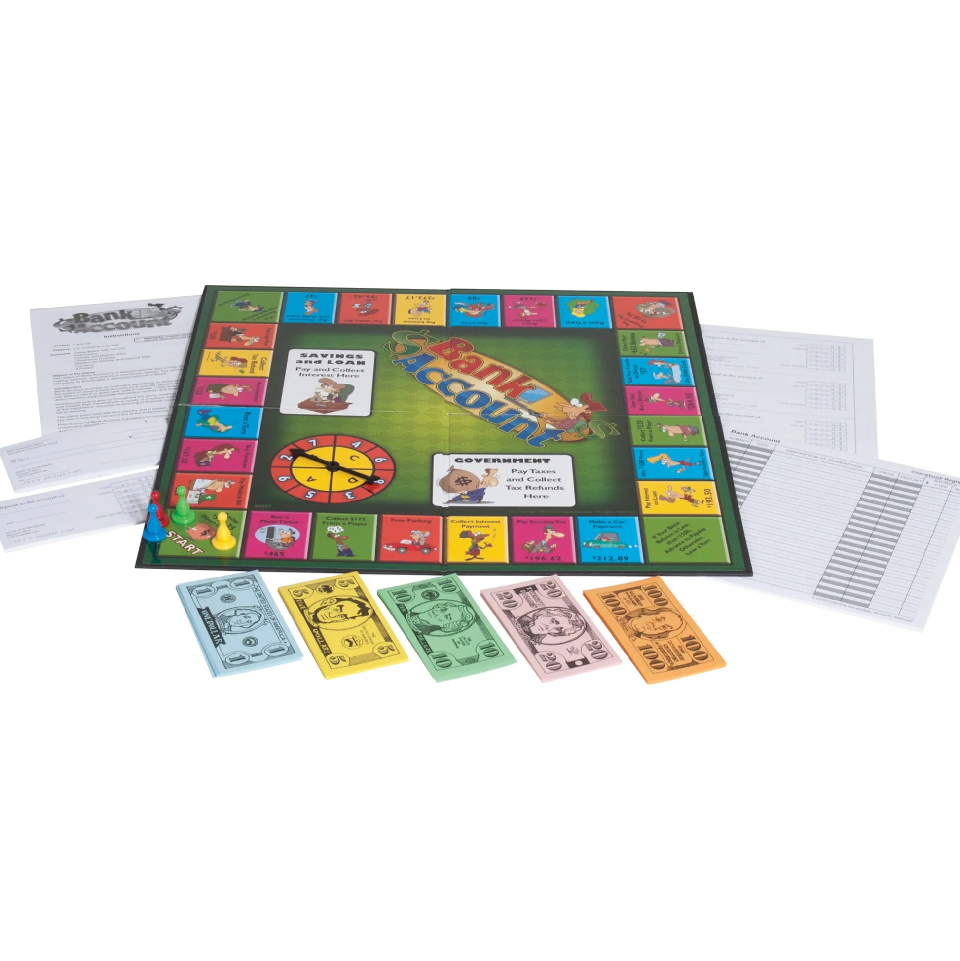Educators Resource Learning Advantage Bank Account Simulation Game - Educational Financial Board Game* Role-Playing Games|Board Games