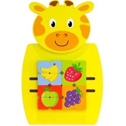 Educators Resource Learning Advantage Giraffe Activity Wall Panel - Yellow - Toddler Educational Toy* Preschool Education Toys & Activities