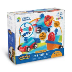 AreYouGame Learning Essentials 1-2-3 Build It! - Multimodal Constructor Kit* Preschool Building Sets & Blocks|Preschool Education Toys & Activities