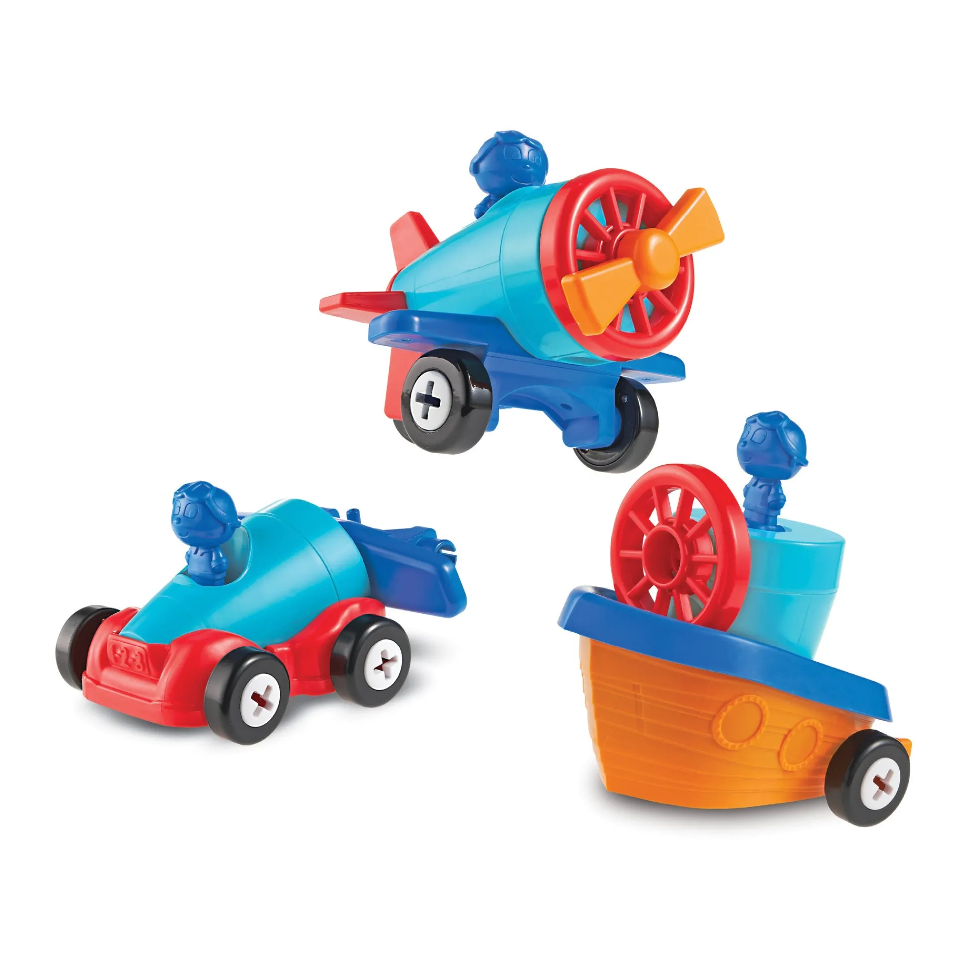 AreYouGame Learning Essentials 1-2-3 Build It! - Multimodal Constructor Kit* Preschool Building Sets & Blocks|Preschool Education Toys & Activities
