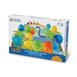 AreYouGame Learning Essentials Counting Dino-Sorters Math Set - Educational Dinosaur Themed Activity* Preschool Education Toys & Activities