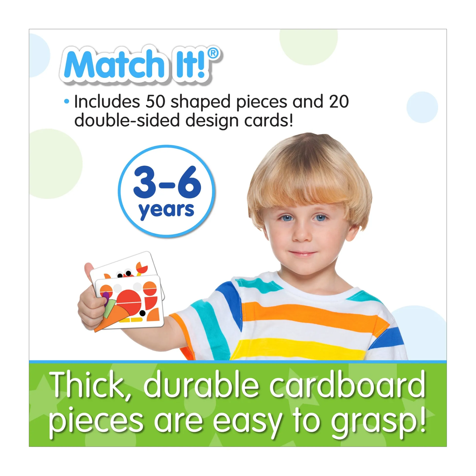 AreYouGame Learning Journey Match It! Tangram Puzzle Set - 50 Pieces* Puzzles|Preschool Education Toys & Activities