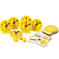 Educators Resource Learning Resources About Time! - Classroom Clock Set for Time-Telling Skills* Math Toys|Math, Counting & Time