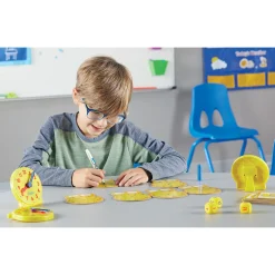 Educators Resource Learning Resources About Time! - Classroom Clock Set for Time-Telling Skills* Math Toys|Math, Counting & Time